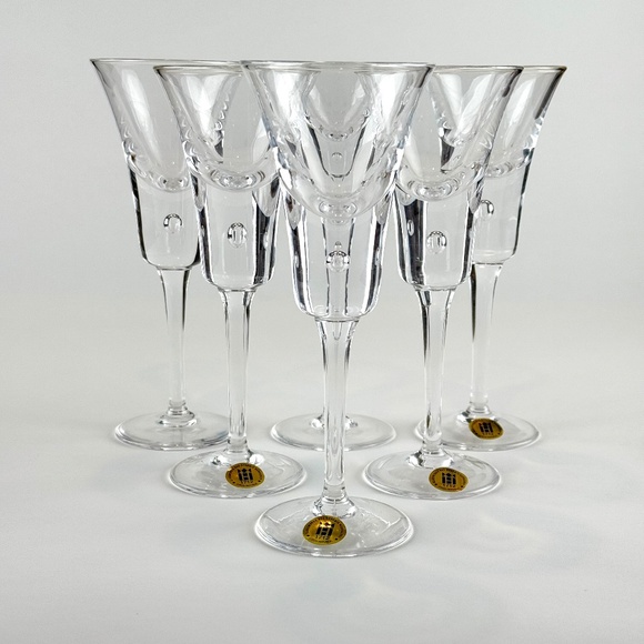 Set of 6 Cordial Glasses from Harrachov Glassworks, Czech Republic - Picture 1 of 5